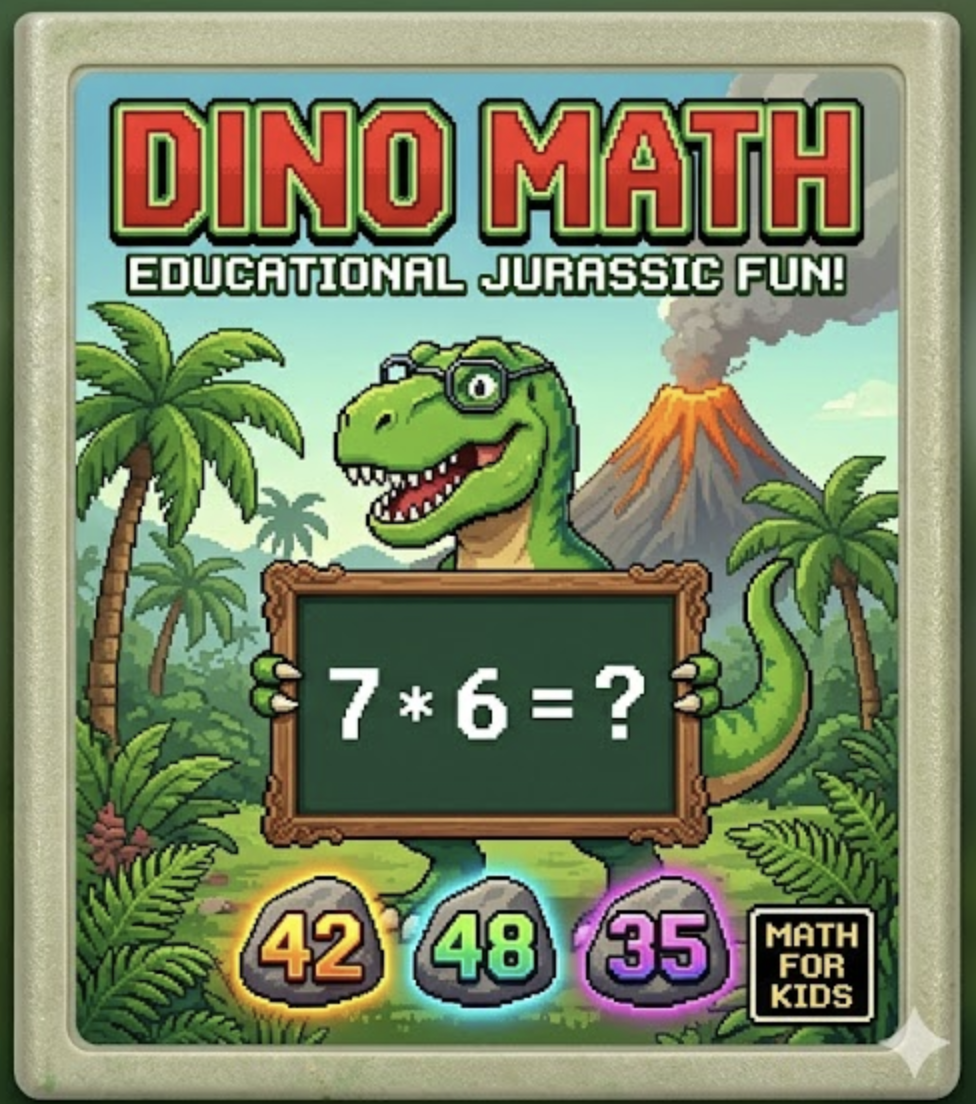 Dinosaur Hole Game Life – math puzzle platformer